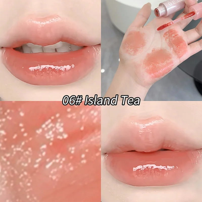 Water Sense Ice Translucent color Lip gloss Mirror water light toot lips appear tender pure water to hold makeup lip glaze