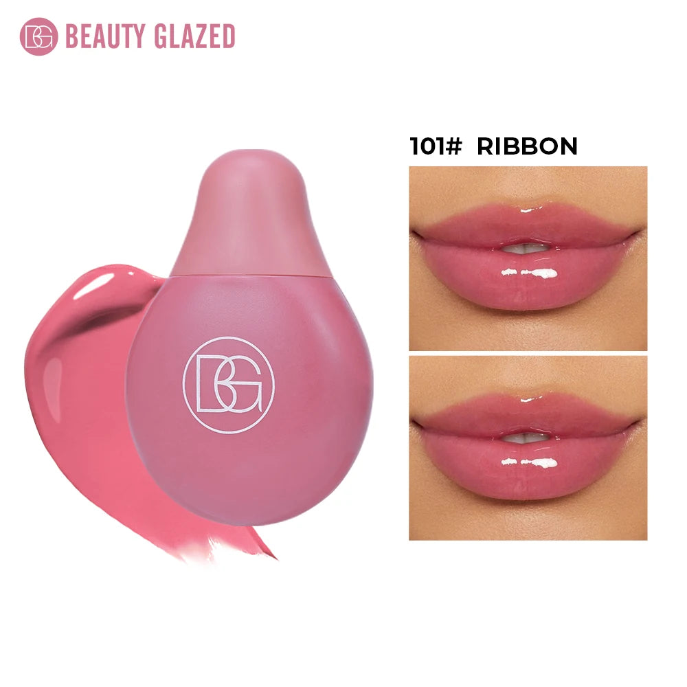 BEAUTY GLAZED 4Color Lipgloss Lip Oil Teens Moisturizing Lipstick Lip Balm High Shine And Lip Gloss Long-Lasting Dry Lip Care