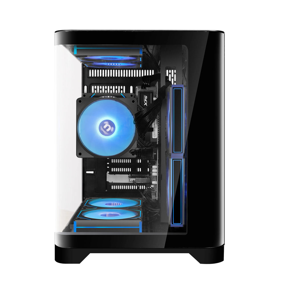 YEAH MAGIC Gaming Desktop — AMD Ryzen 5 5600GT, 16GB DDR4, 1TB NVMe SSD, ARGB 7-Fan Cooling, Windows 11 Home