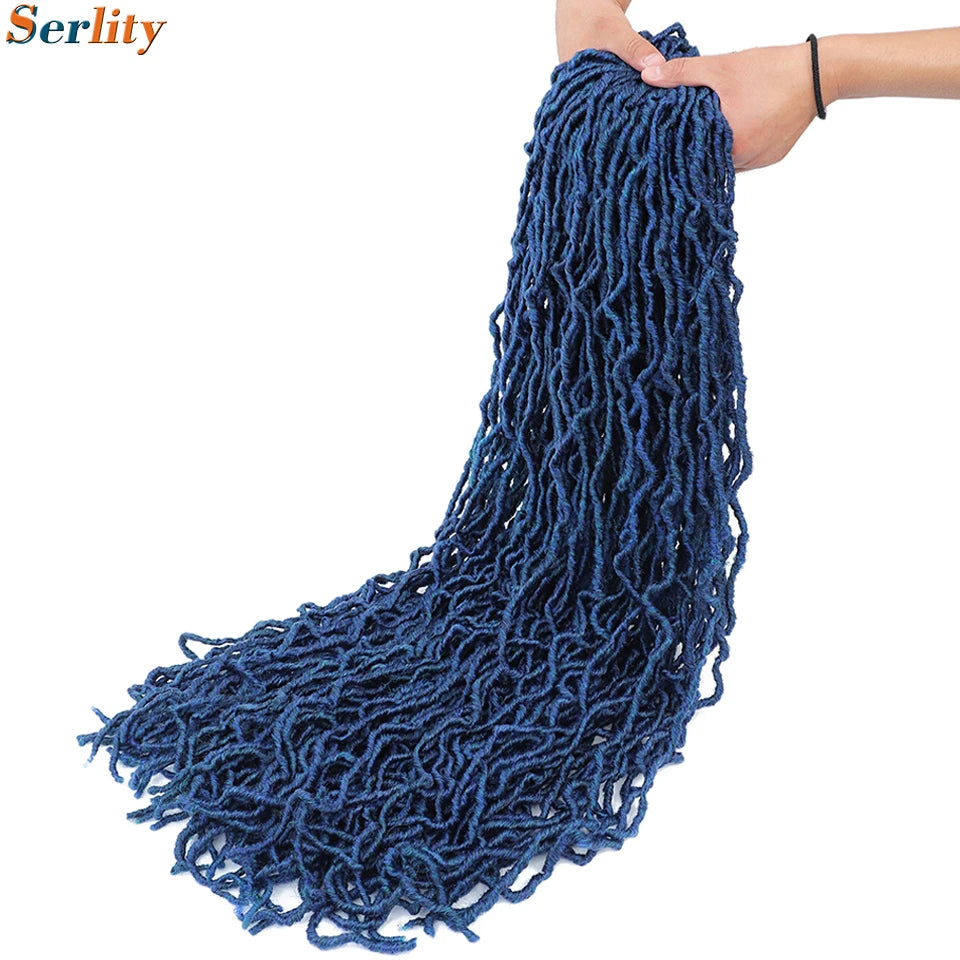 Serlity Faux Locs Extensions — 36"/24"/18" Soft Goddess Dreadlocks Crochet Hair