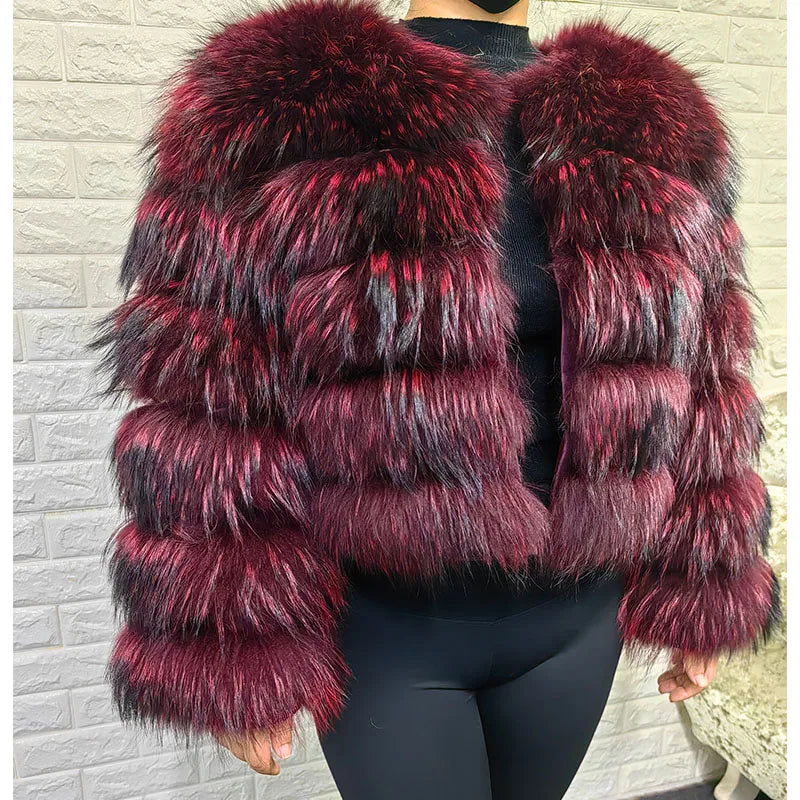2025 MAOMAOKONG Natural Real Fox Fur Coat Women's Jackets Winter Furry Vest Luxury Beige Khaki Short Leather Female Clothing