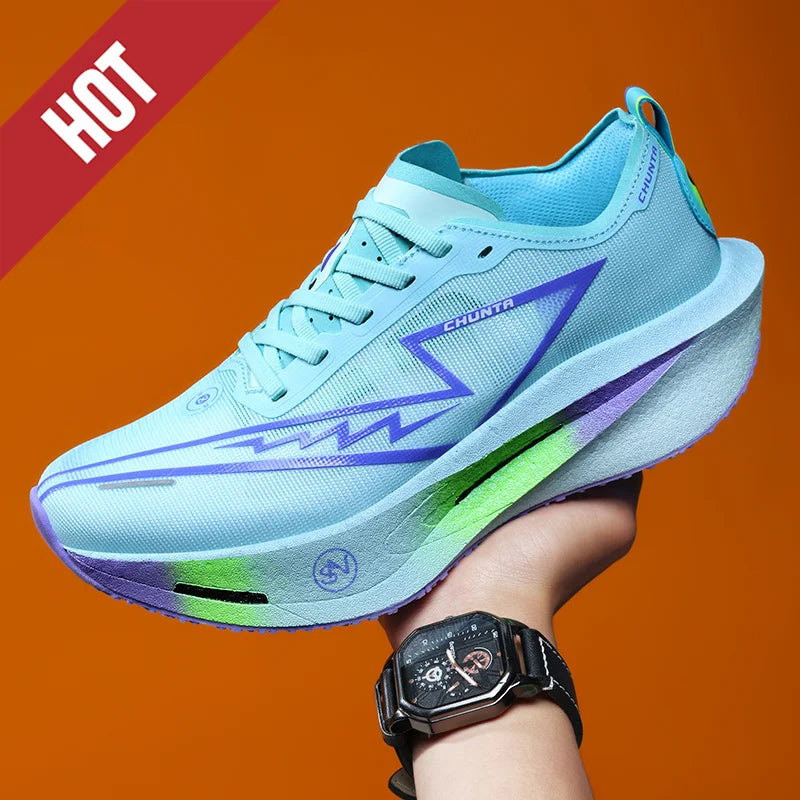 NEW Running Shoes Carbon Board Marathon Men Sports Breathable Lightweight Women's Comfortable Athletic Nonskid Sneakers Casual
