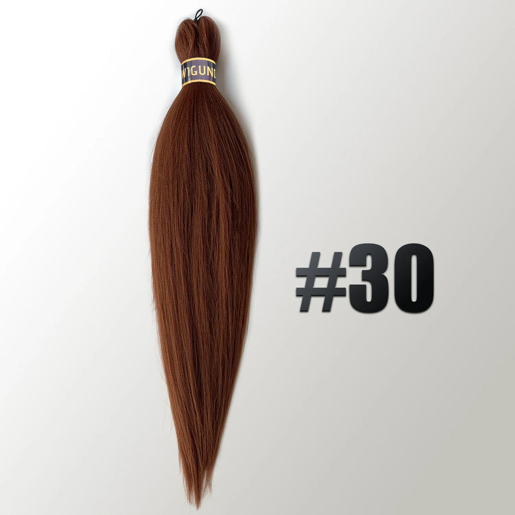 EZ Pre-stretched Braiding Hair Ombre Professional Easy Crochet Braid Hair 26 Inch 90g Hot Water Setting Synthetic Crochet Hair