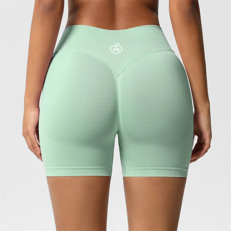 DARC·WOLVES Seamless Booty-Lift Biker Shorts — 3D Shaping Fit, High-Waist Compression for Women’s Workout & Everyday Style