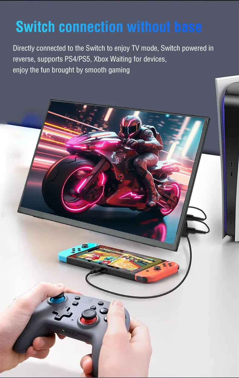 Anmite 10.5-Inch Portable Monitor 1280P HDR | 16:10 IPS Display