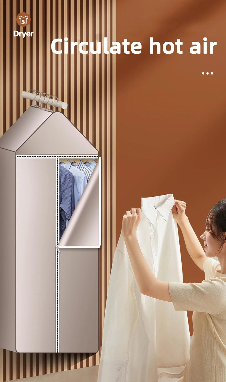 110V/220V Electric Clothes Dryer Laundry Multifunction Quickly Drying Clothes Shoes Warm air Clothes Dryer Heater Drying Machine