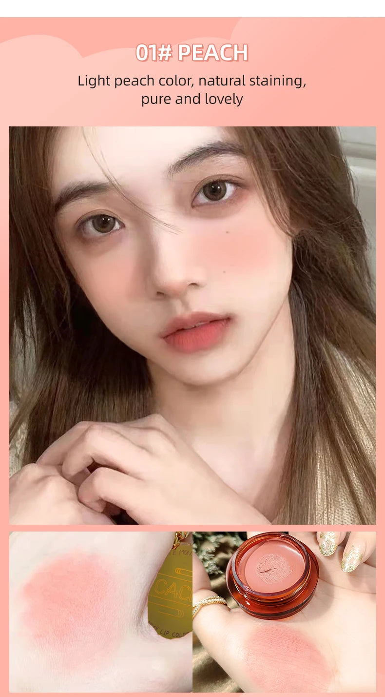 QIBEST Matte Blush Rouge Palette — Long-Lasting Natural Glow