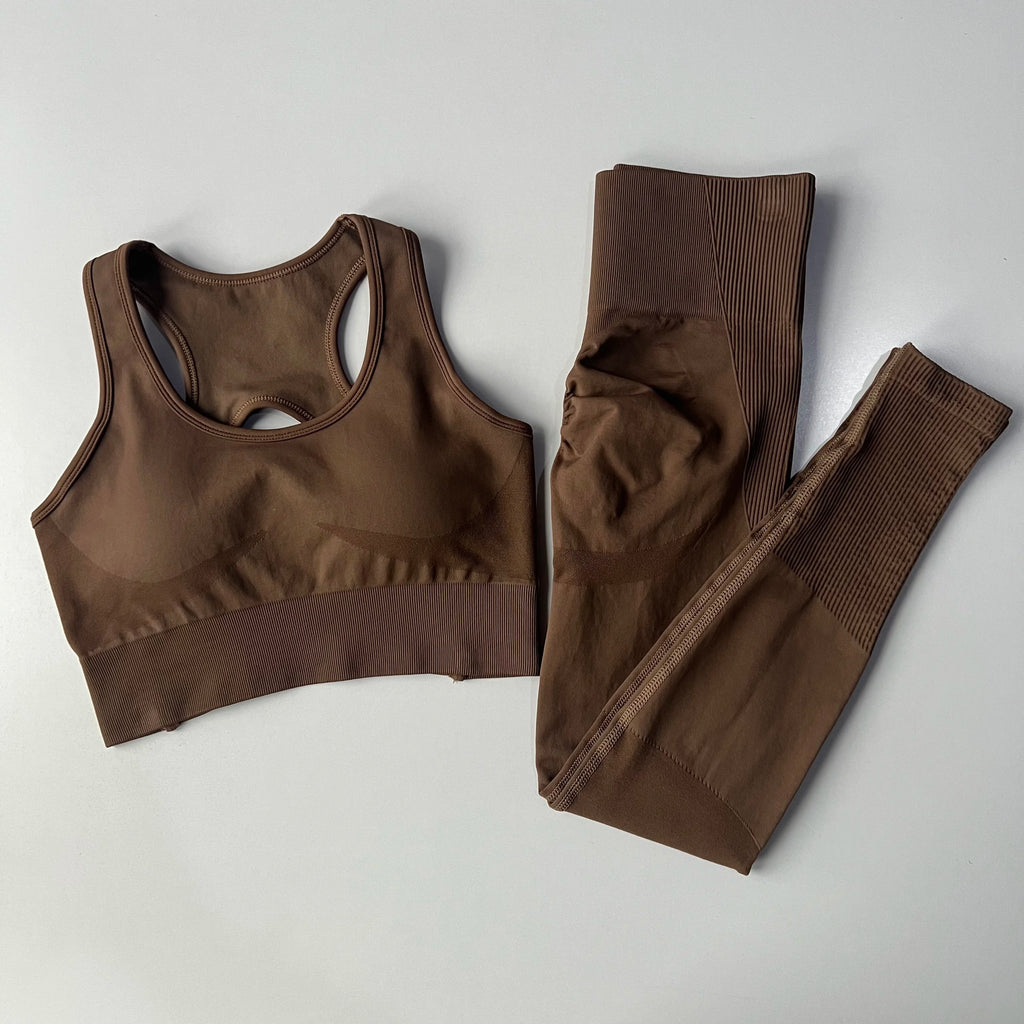 Peach Butt Lift Quick Dry Yoga Suit Set Fitness Pants High Waisted Leggings with Sports Bras Peach Butt Lift Lift Fitness Set