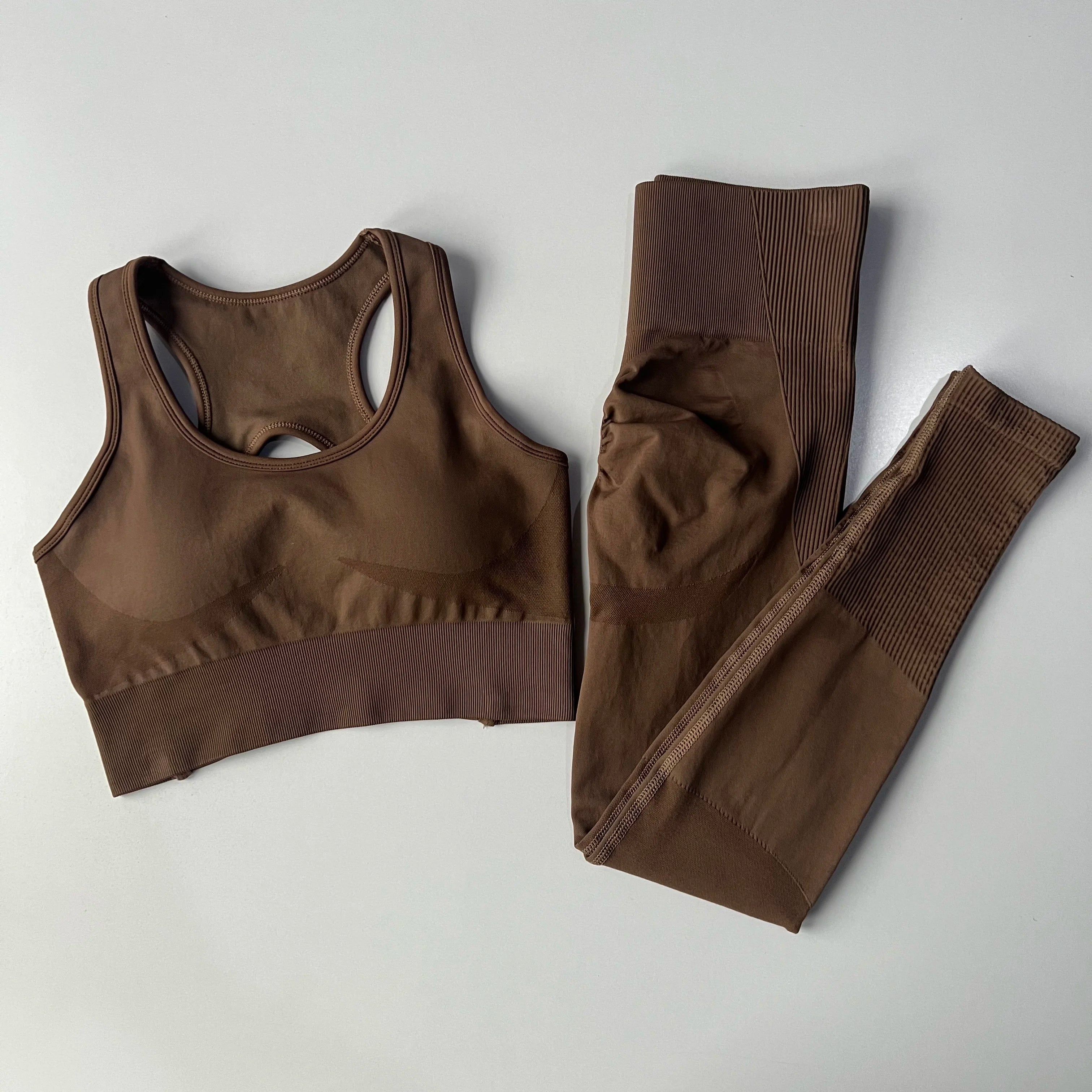 Peach Butt Lift Quick Dry Yoga Suit Set Fitness Pants High Waisted Leggings with Sports Bras Peach Butt Lift Lift Fitness Set