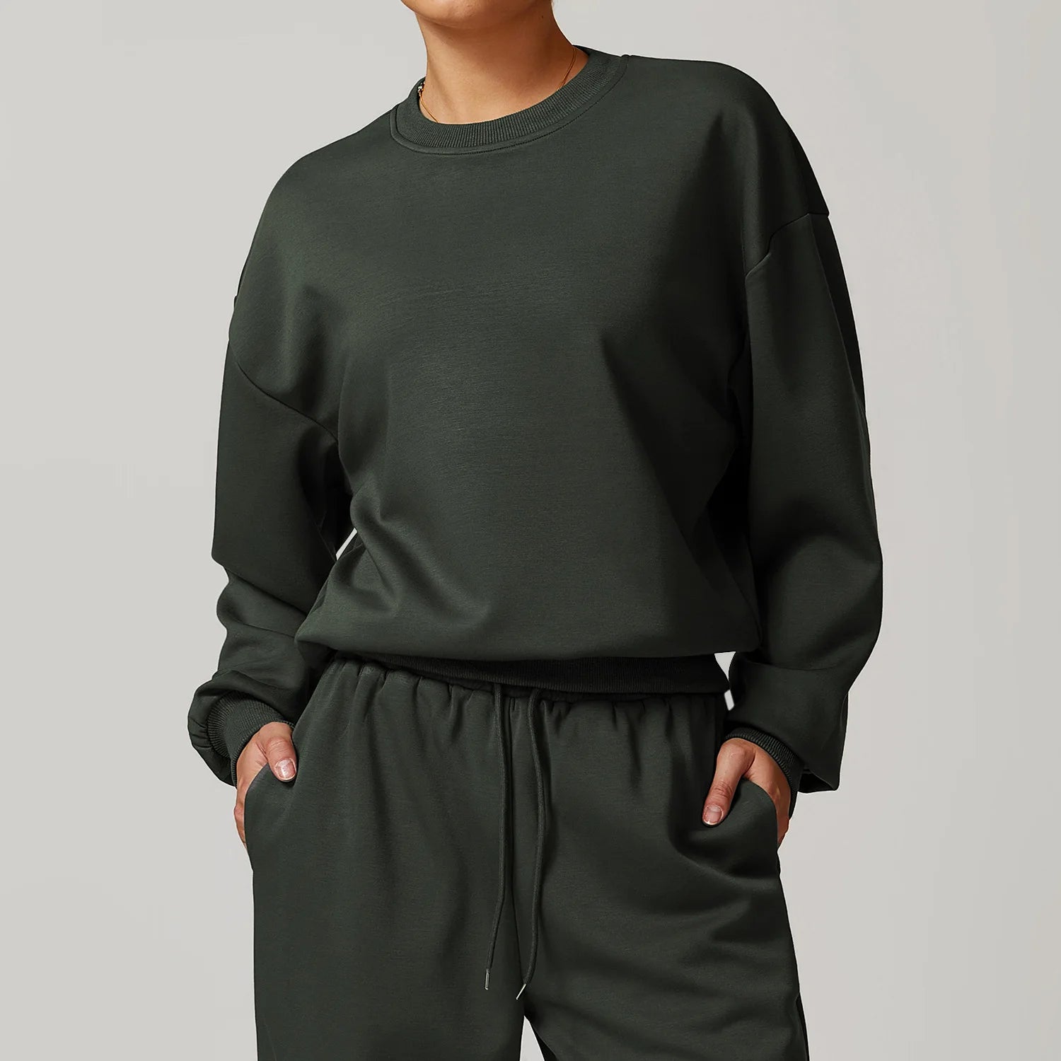 Women’s Classic Crewneck Sweatshirt – Loose Fit Pullover