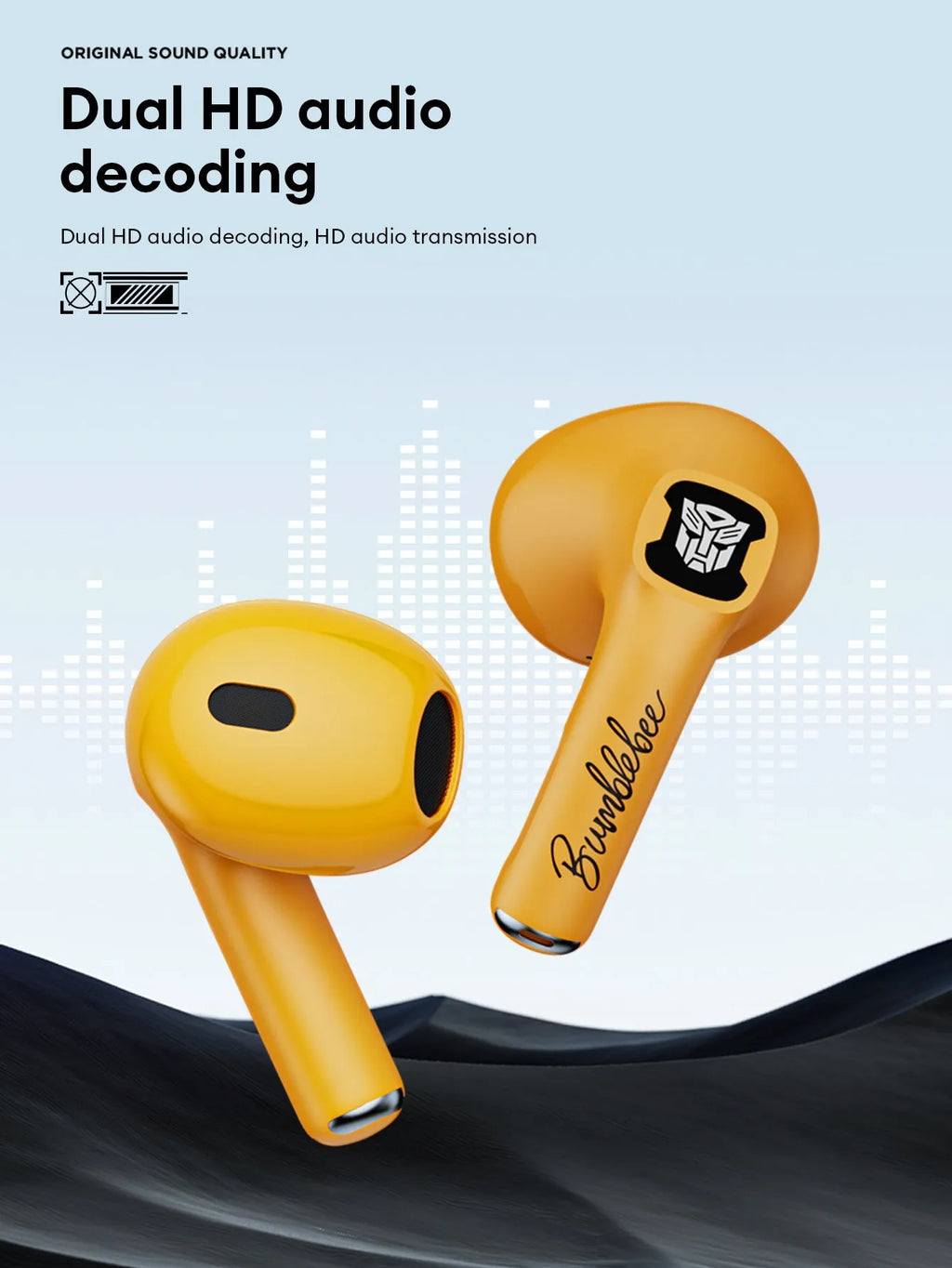 TRANSFORMERS TF-T23 TWS Earbuds — Bluetooth 5.4 Gaming Earphones