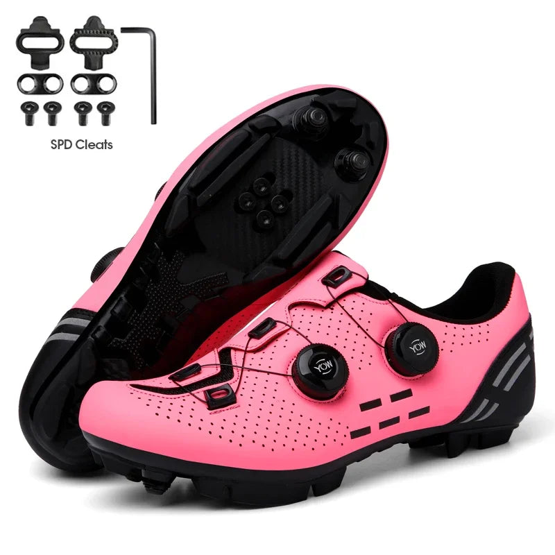 2023 Cycling Sneaker Mtb with Cleats Men Carbon Sports Speed Bike Shoes Women Mountain Racing Flat SPD Road Cycling Footwear