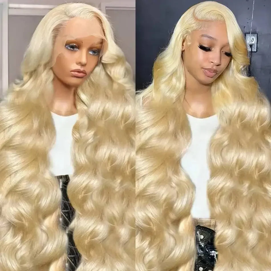 613 Blonde Body Wave Hair Wig Pre Plucked 30 36 Inch Body Human Hair Wig 13x4 13x6 HD Lace Frontal Wigs 180 200 Density Hair Wig
