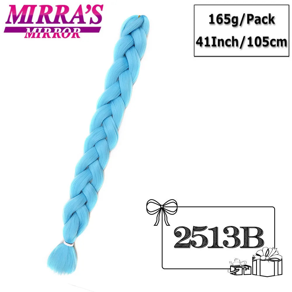 Long Jumbo Braids Hair 82 Inch Synthetic Braiding Hair Extensions Afro Fake Hair High Temperature Fiber Jumbo Box Braids Pink