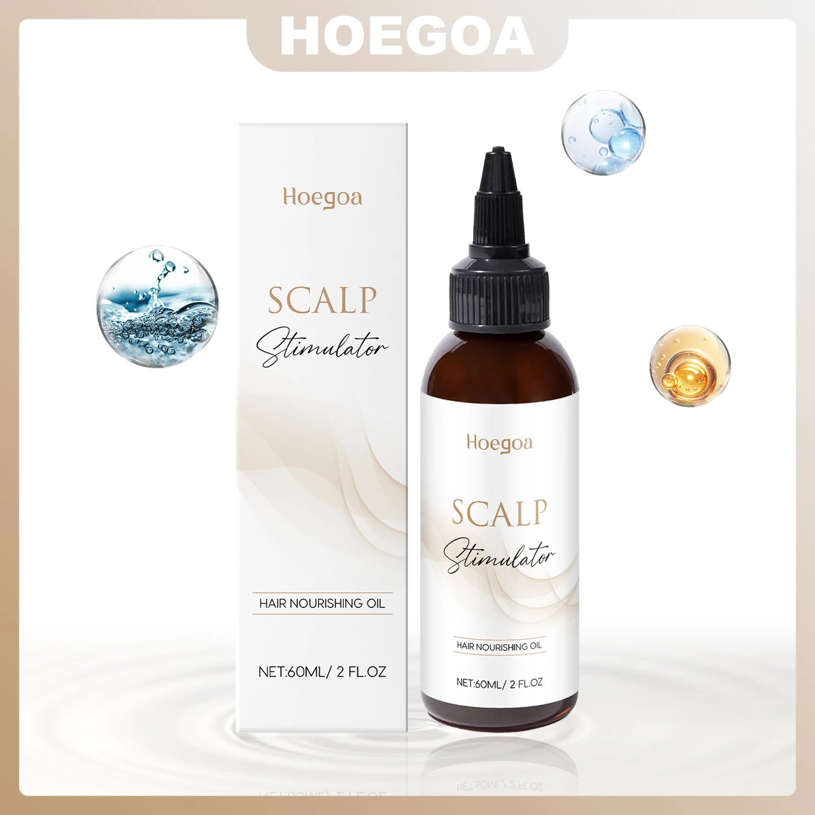 HOEGOA Dense Hair Essential Oil – Scalp Nourishing & Shine Serum (60ml)