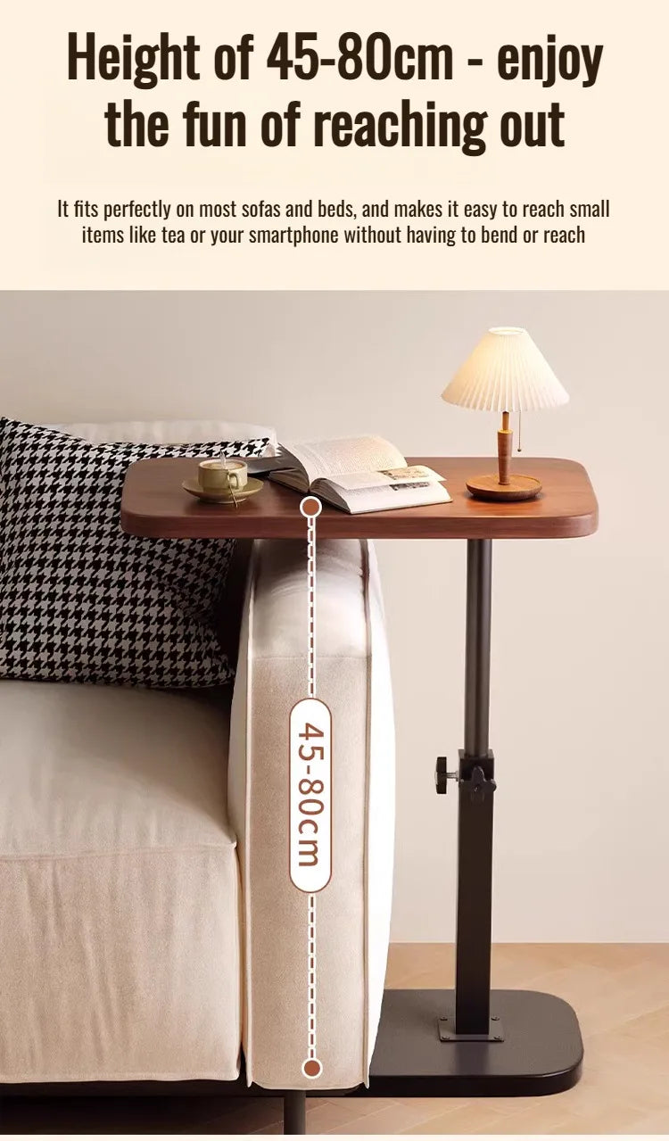 Liftable coffee table living room sofa side table rotating foldable desktop home bedside storage adjustable height shelf