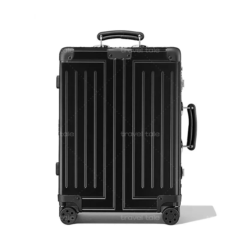 Carrylove 20"26"30 Inch Big Aluminum Trolley Suitcase Trunk Metallic Large Rolling Luggage Bag On Wheels