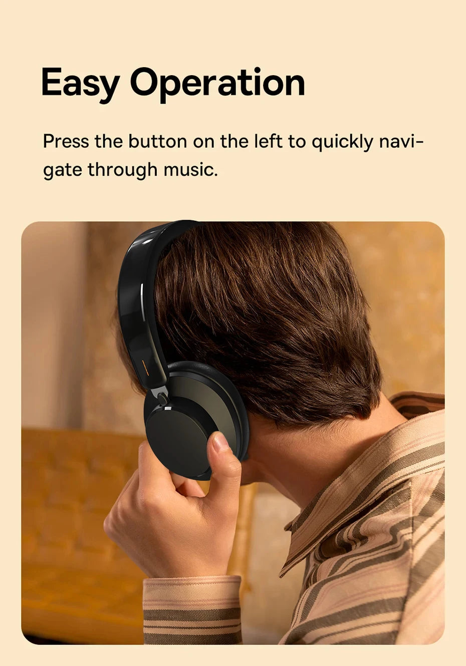 ANIVIA ANC500 Over-Ear Headphones — Hybrid ANC, BT 5.4, 60-Hour Battery