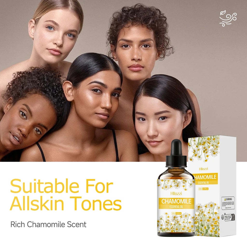 NIVAVIN 30ml/60ml chamomile plant extract facial skin care essential oil, rich and lasting fragrance, body care moisturizing