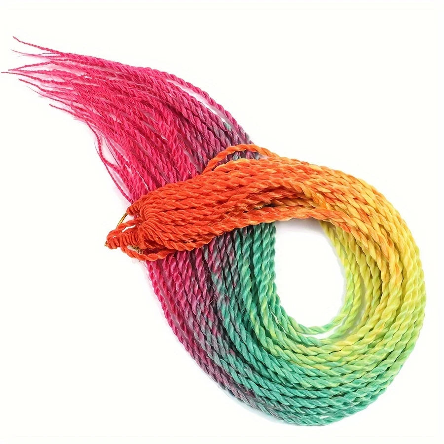 Senegalese Twist Hair Crochet Braided 24inch Synthetic Dreadlocks Crochet Hair Braids 30 Roots/Pack Senegalese Twist Box Braids