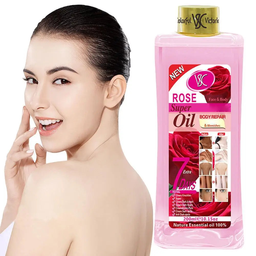 200ml Turmeric Essential Oil For Face & Body Moisturizing Hydrating Natural Rose Essential Oil Face Care Skin Care