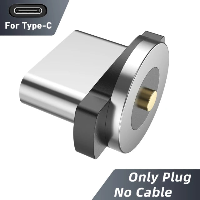 Magnetic Cable Type C Micro USB Cable Phone Charger 540 Degree Rotating Data Cable With LED For iPhone Xiaomi Huawei Samsung