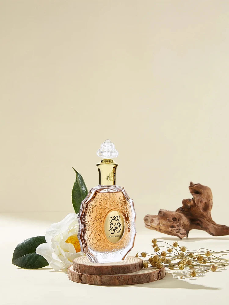 Lattafa Rouat Al Oud for unisex Eau De Parfum Spray 100ml Woody notes long-lasting fragrance guaranteed