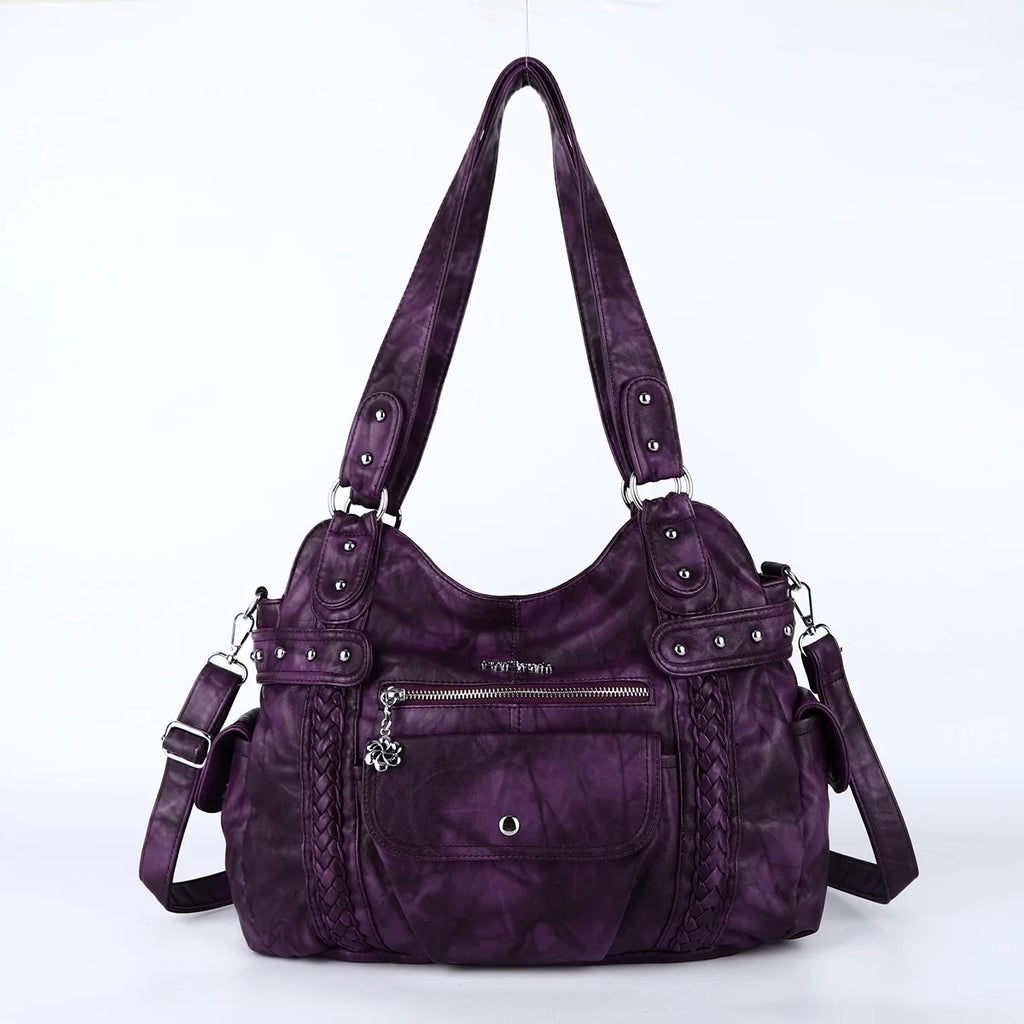 Bag Women Handbags Satchel Top-handle shoulder bag PU Crossbody Bag Dumpling Pack Multi-pockets Shoulder Bags Purse