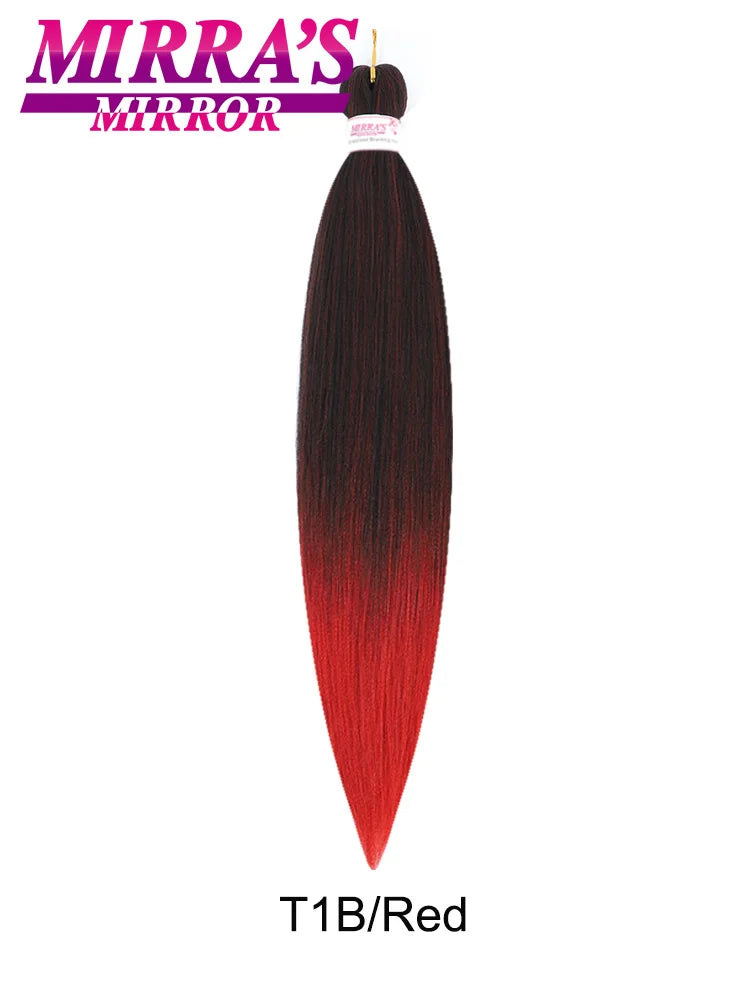 Synthetic Pre Stretched Braiding Hair Easy To Make Senegalese Box Braid Natural Soft Hair Bundles Blue Red Yellow Pink Braids