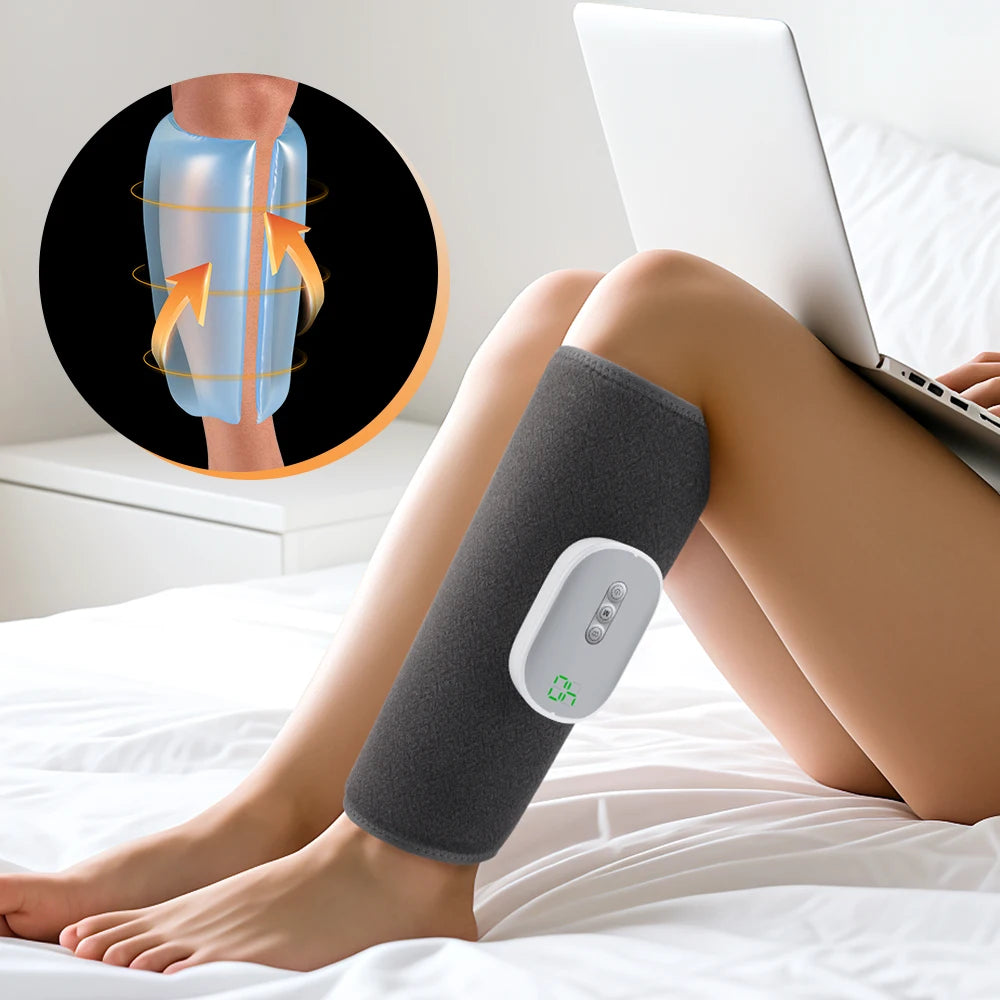 New Wireless Air Pressure Calf Massager Electric 4 Mode Airbag Compresstion Leg Massage Foot Calf Muscle Relax Blood Circulation