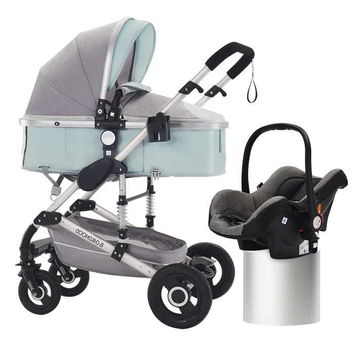 Warm House Portable Baby Stroller | High-Landscape Aluminum Frame Pram
