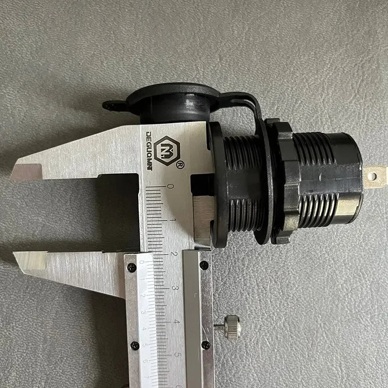 Car Cigarette Lighter Socket 12V 24V Waterproof Plug Power Outlet Adapter for Marine Boat Motorcycle Truck RV ATV with Wire D5