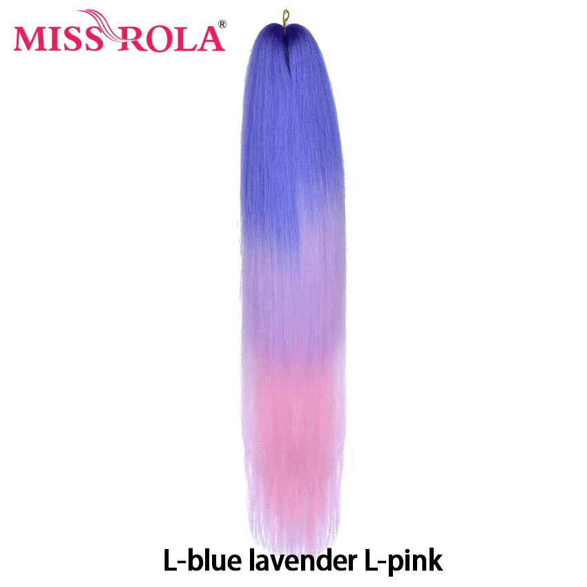 Miss Rola Synthetic 22 Inch 60G Kanekalon Hair Tinsel Wire Jumbo Braid Yaki Straight Hair Extension Twist Braid Bulk Wholesale