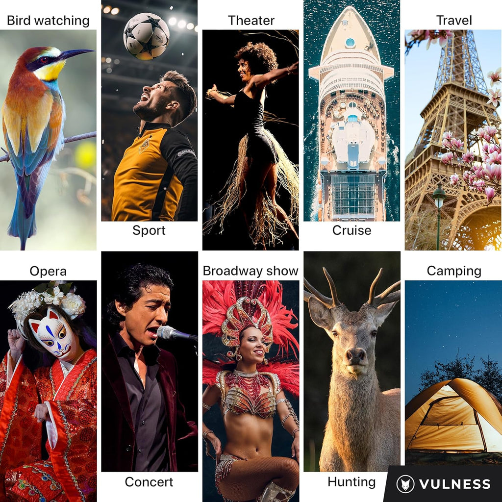 Binoculars for Adults | Compact Small Mini Travel Binocular for Bird Watching High Powered Electronics Cruise Ship Essentials Norwegian Alaska Must Haves Hiking Camping Gear a by  (Black, 8X21)