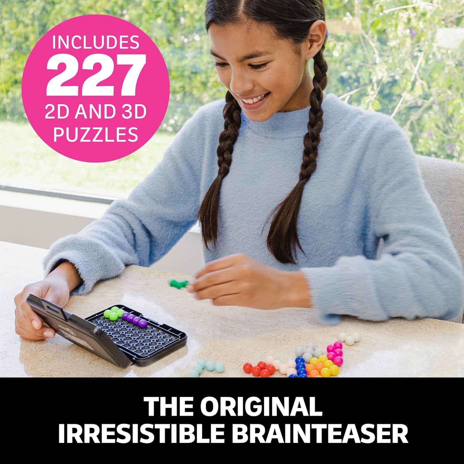 Kanoodle - Original 3D Brain Teaser Puzzle, Single Player Mind Challenge Toys, Handheld Travel Games, Challenging Logic Puzzles and Gifts for Kids, Teens & Adults Ages 7+
