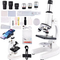 Microscope for Adults & Kids, 40X-2500X High-Power Compound Microscope for Students, School Lab & Home Schooling,Equiped with Slides Set & Phone Holder(01)