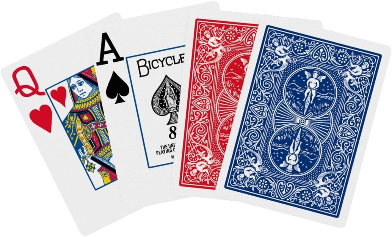 Jumbo Index Playing Cards , 2 Pack Large Print Poker Size Deck of Cards for Easy Reading, Family Card Games, and Casino Play