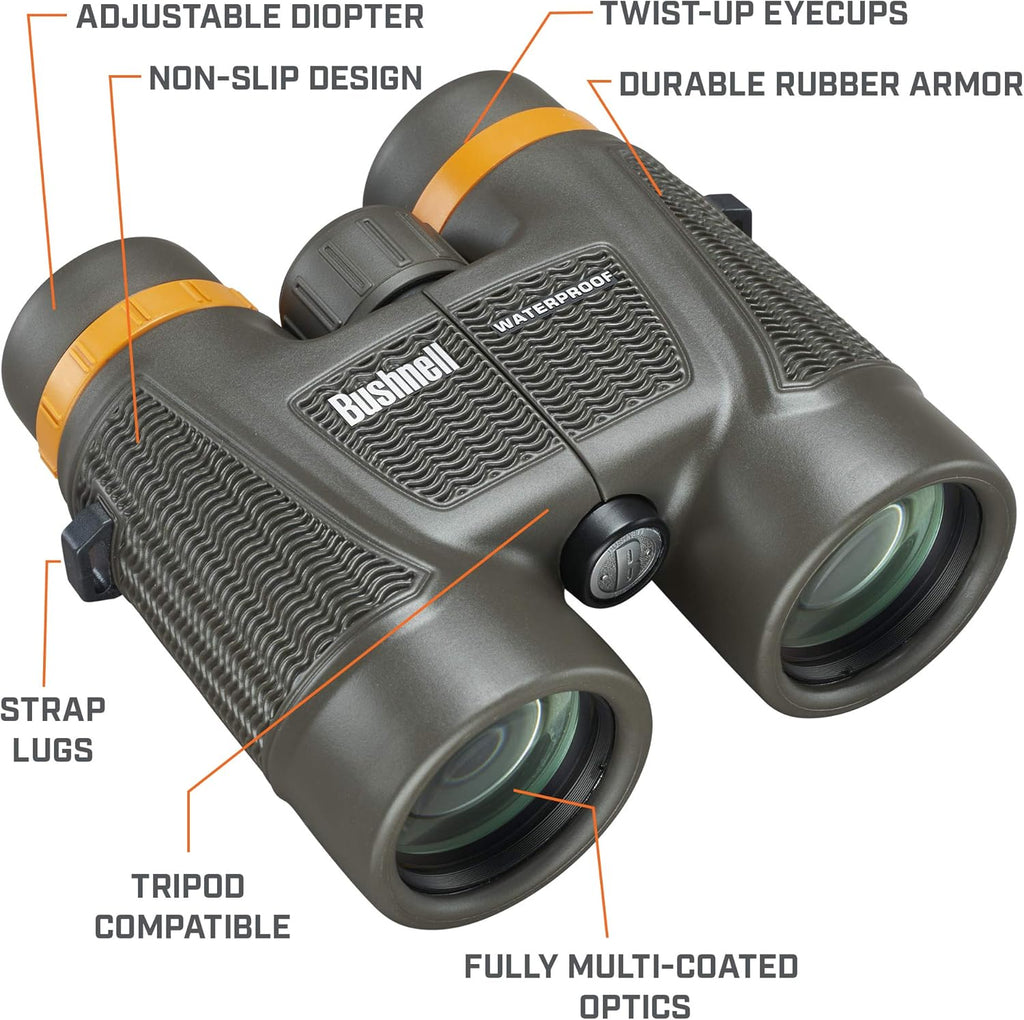 H2O Xtreme 10X42 Compact Waterproof Binoculars with Fully Multi Coated Lens for Hunting and Boating 181042C