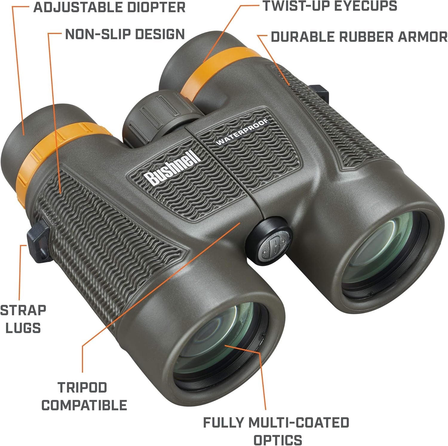 H2O Xtreme 10X42 Compact Waterproof Binoculars with Fully Multi Coated Lens for Hunting and Boating 181042C