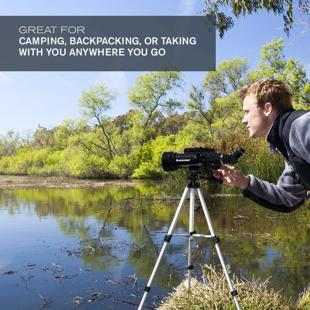 Travel Scope 70 Portable Refractor Telescope – 70Mm Aperture, Fully-Coated Glass Optics – Includes Tripod, Backpack & Software – Ideal for Beginners & Travel