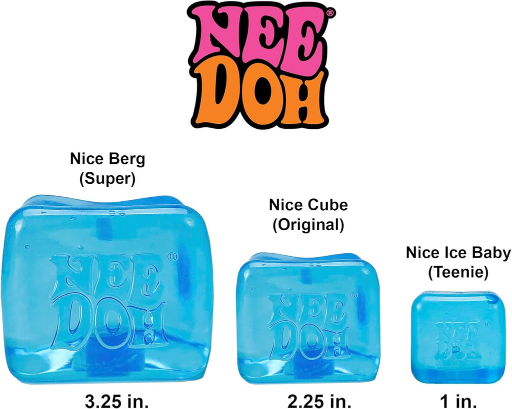 Needoh Nice Ice Baby - Sensory Squeeze Toy - Super Solid Squish - 1.25" Wide - Color May Vary (Pack of 1)
