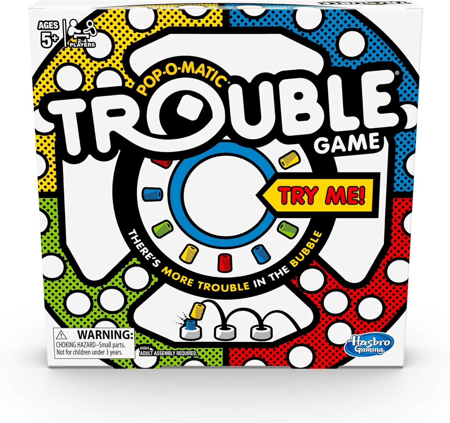 Gaming Trouble Board Game for Kids Ages 5 and up 2-4 Players