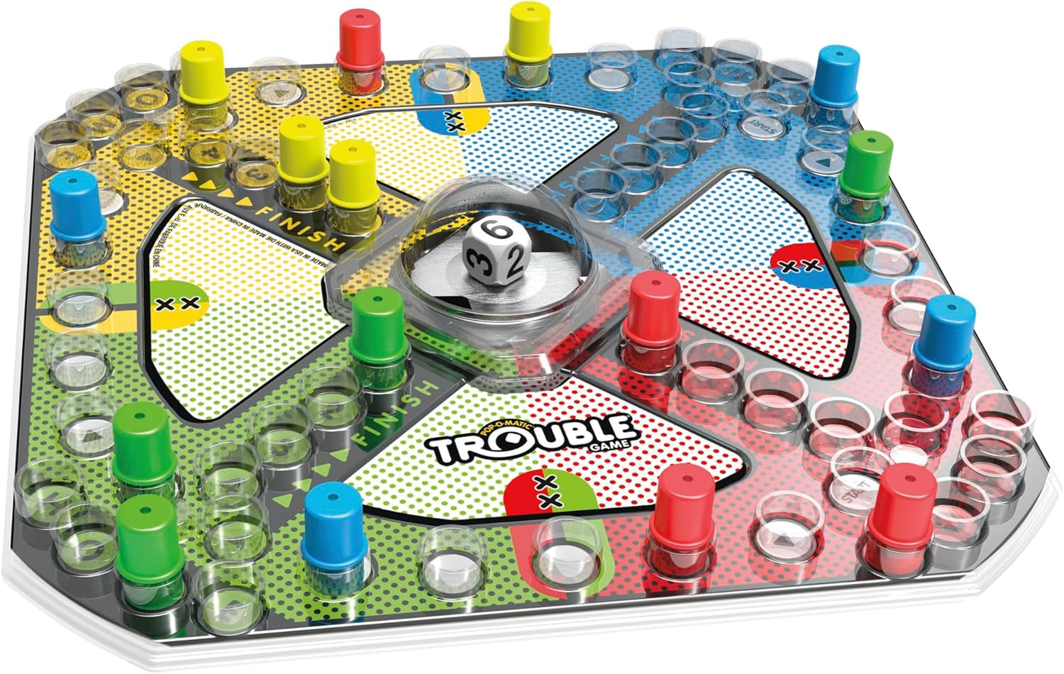 Gaming Trouble Board Game for Kids Ages 5 and up 2-4 Players