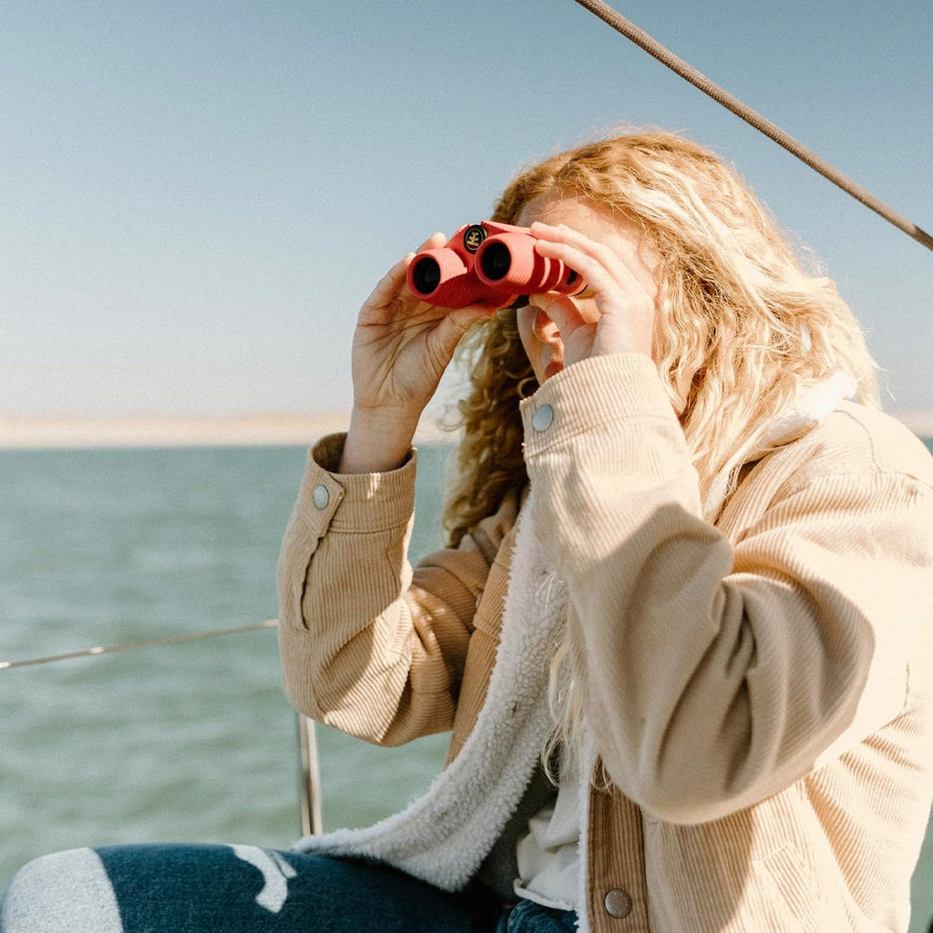 Standard Issue 10X25 Waterproof Binoculars, 10X Magnification, Bak4 Prism, Wide View Multi-Coated Lenses for Bird Watching, Hiking & Backpacking - Pacific Blue II