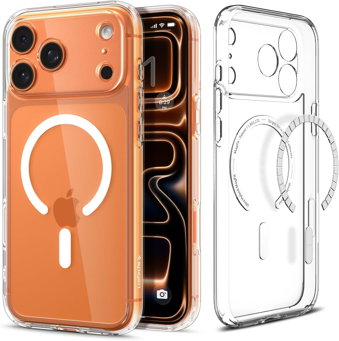 for Iphone 17 Pro Max Case, Ultra Hybrid Magfit [TPU Covered Camera Control] [Anti-Yellowing] [Compatible with Magsafe] - Clear