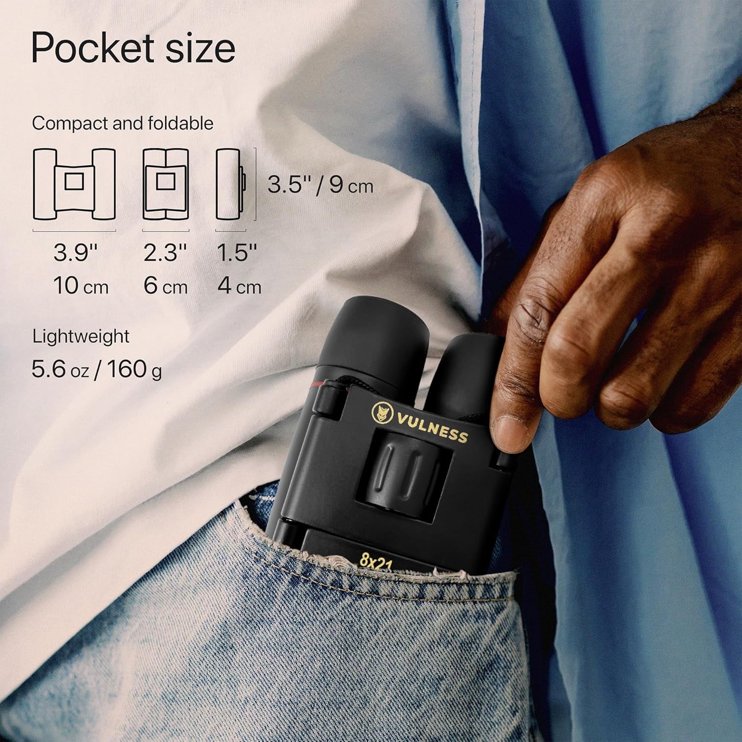 Binoculars for Adults | Compact Small Mini Travel Binocular for Bird Watching High Powered Electronics Cruise Ship Essentials Norwegian Alaska Must Haves Hiking Camping Gear a by  (Black, 8X21)