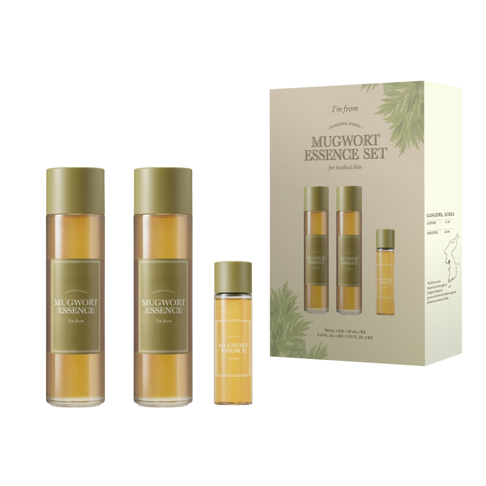 I'M from Mugwort Essence 5.4 Fl Oz, 2-Pack + 1.0 Fl Oz, 1-Pack