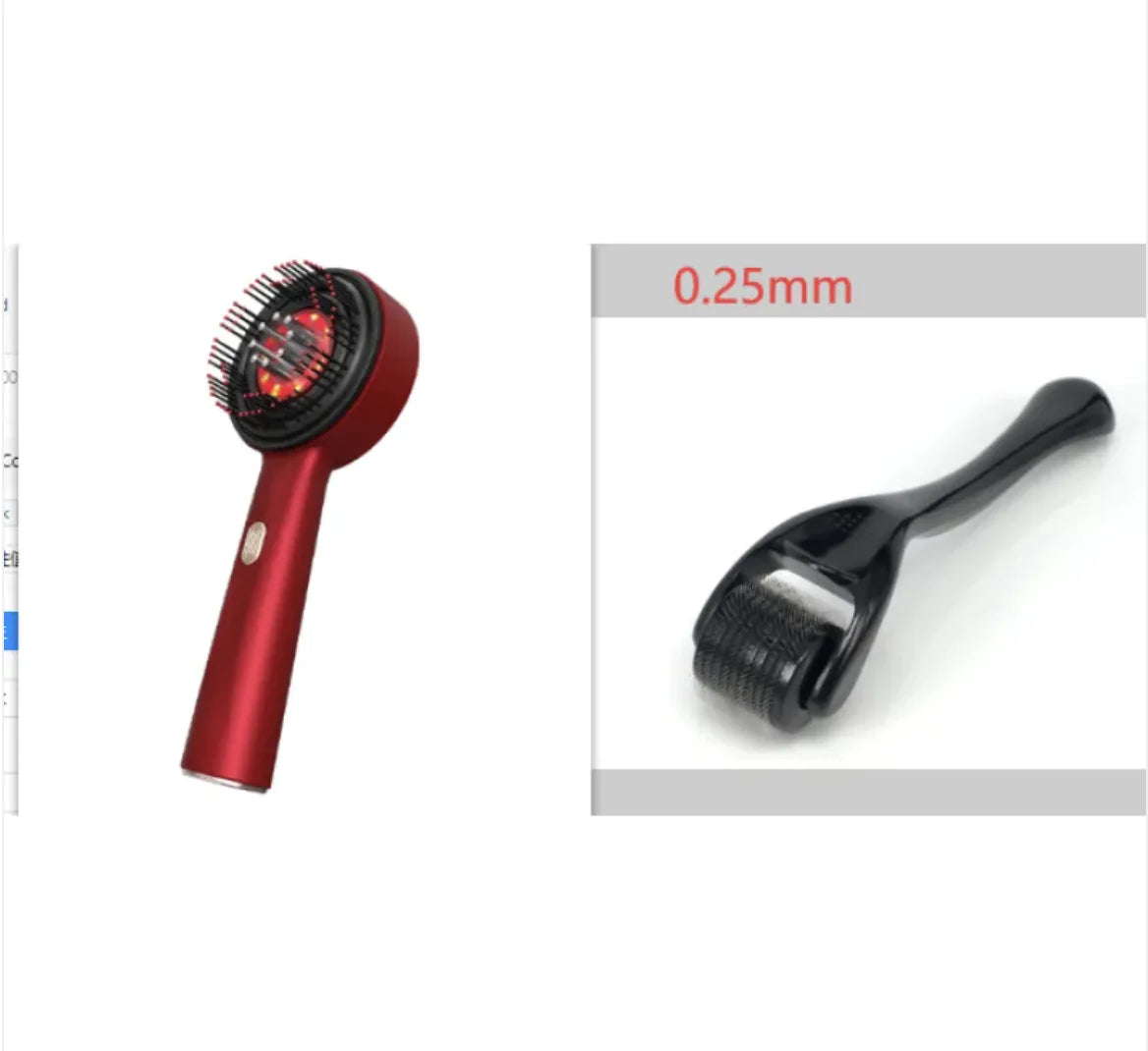 Electric Scalp Massager Comb with Serum/Oil Applicator – Red Light + Microcurrent Support, 8-Nozzle Even Dispersion, 72 Silicone Tips, IPX7 Head, USB-C, For Fuller-Looking Hair & Scalp Care