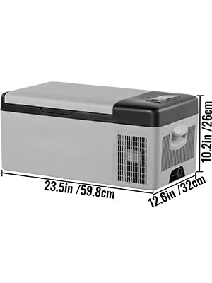 SucceBuy 9L 15L Car Refrigerator Portable Compressor Fridge Freezer Cooler 12V/24V DC for RV Travelling Camping Fishing